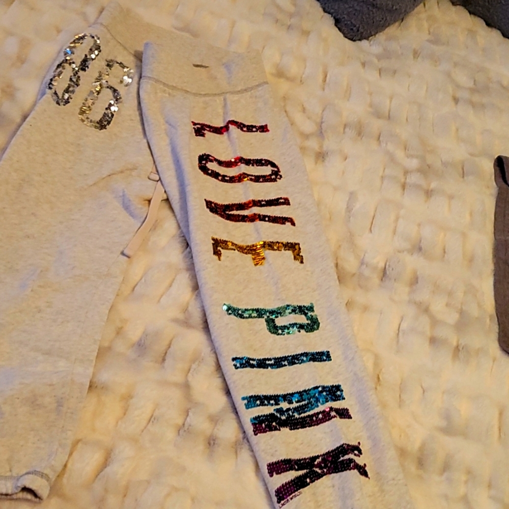 Limited Edition Pink sequin sweats